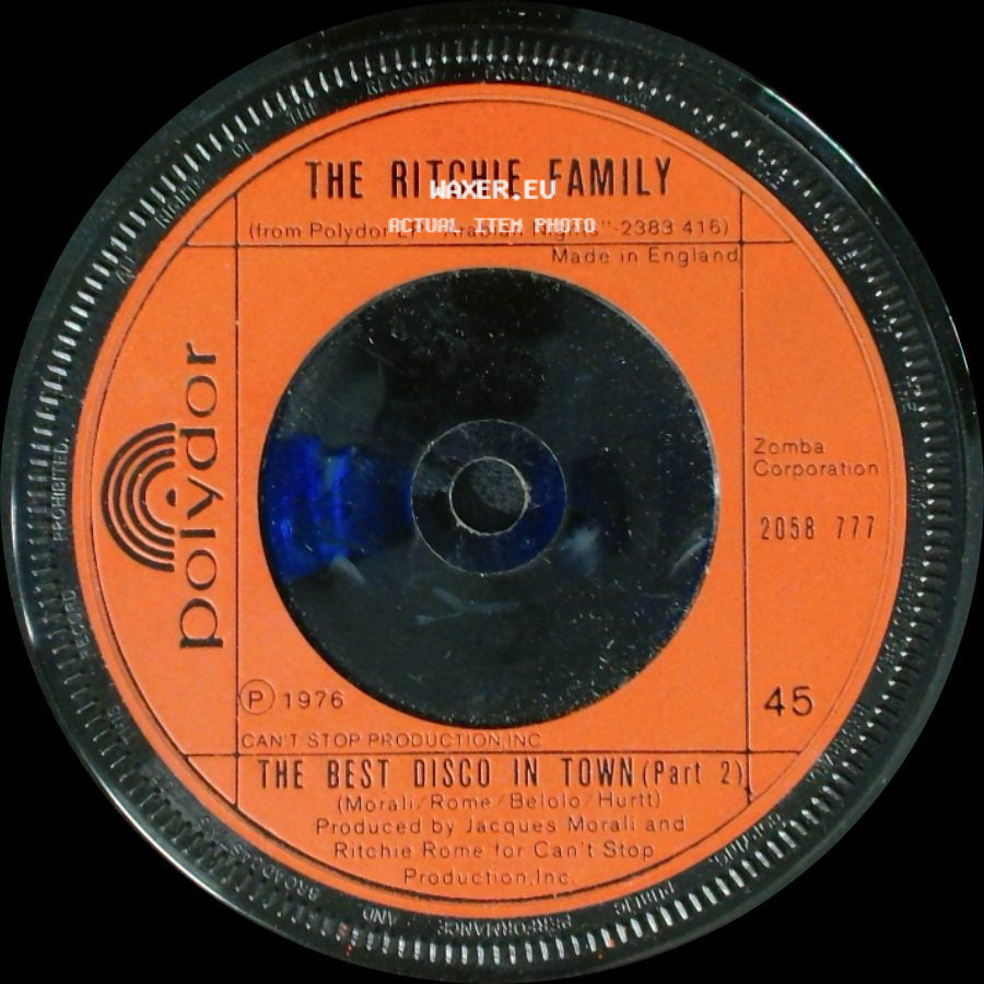 The Ritchie Family - The Best Disco In Town (Part 1) / The Best Disco In Town (Part 2) side B