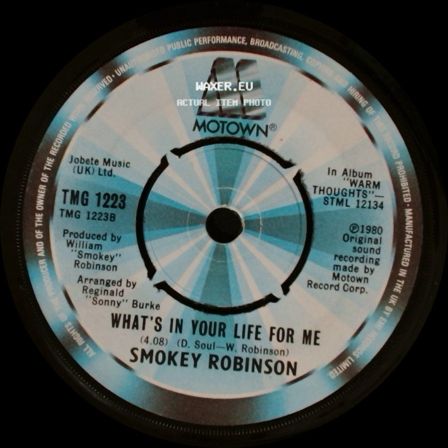 Smokey Robinson - What's In Your Life For Me / Being With You side A