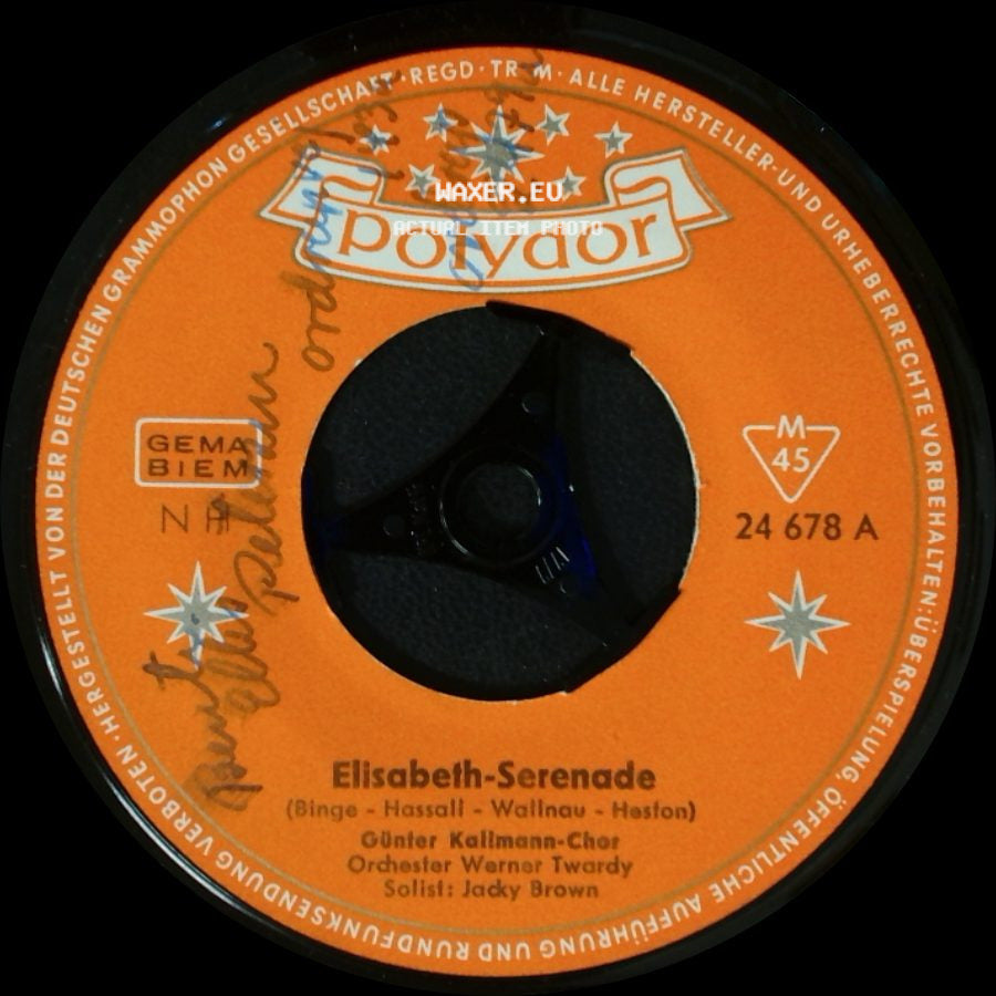 Günter Kallmann-Chor - Musik Zum Verlieben / Elisabeth-Serenade side B