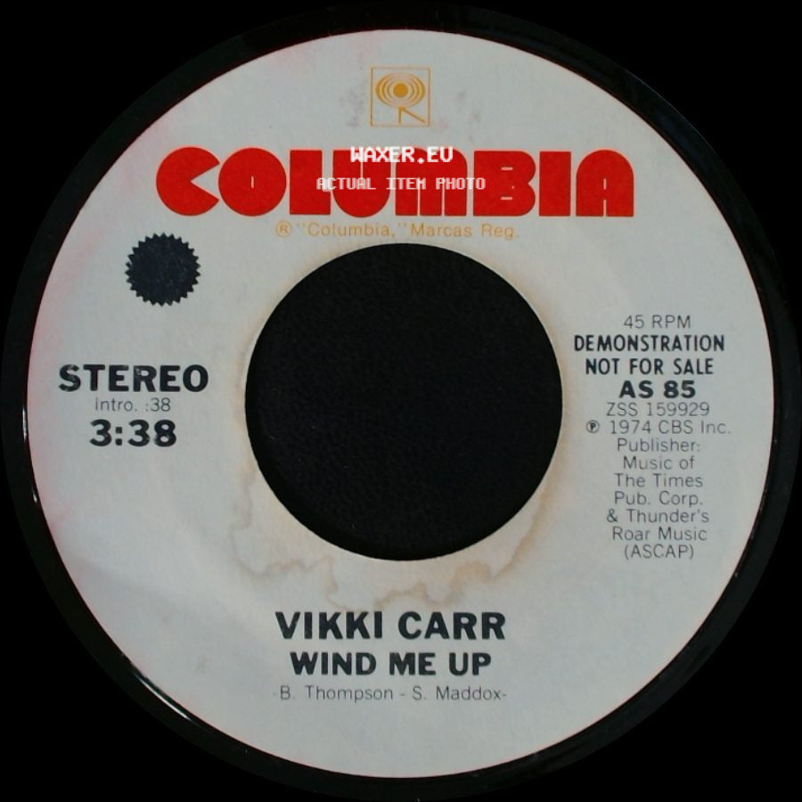 Vikki Carr - It Came Upon A Midnight Clear / Wind Me Up side B