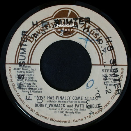 Bobby Womack And Patti Labelle / Bobby Womack - Love Has Finally Come At Last / American Dream side A