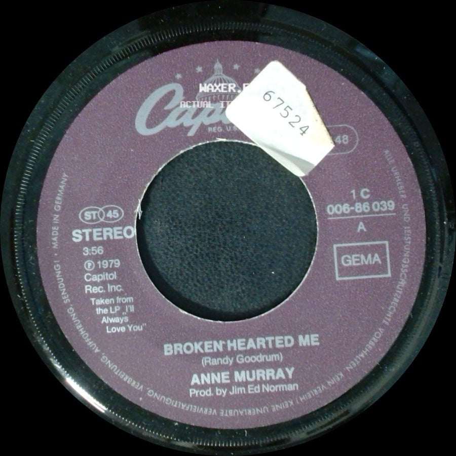Anne Murray - Broken Hearted Me / Why Don't You Stick Around side A