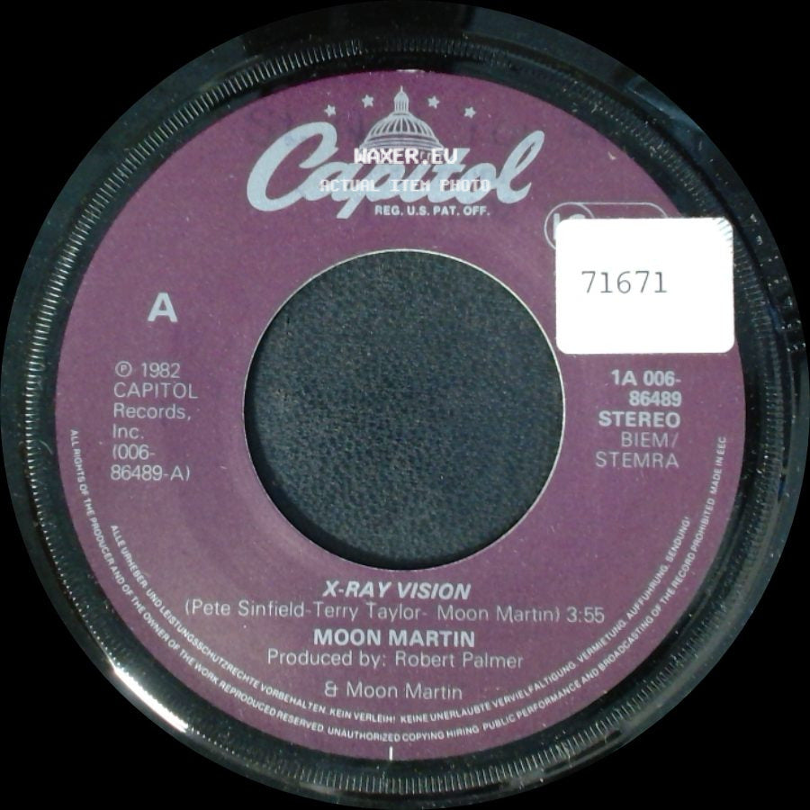 Moon Martin - Deeper (Into Love) / X-Ray Vision side B