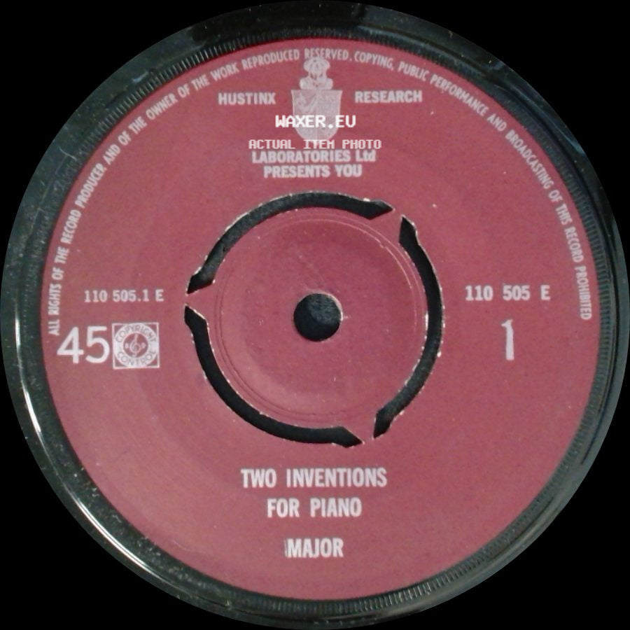 Unknown Artist - Two Inventions For Piano / Two Inventions For Piano Minor side A