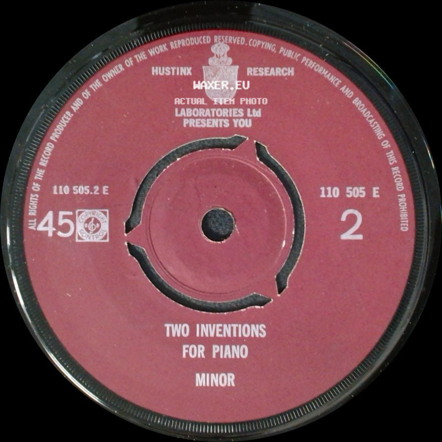 Unknown Artist - Two Inventions For Piano / Two Inventions For Piano Minor side B