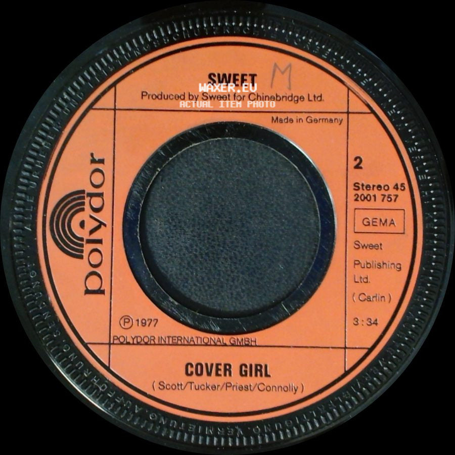 Sweet - Love Is Like Oxygen / Cover Girl side B