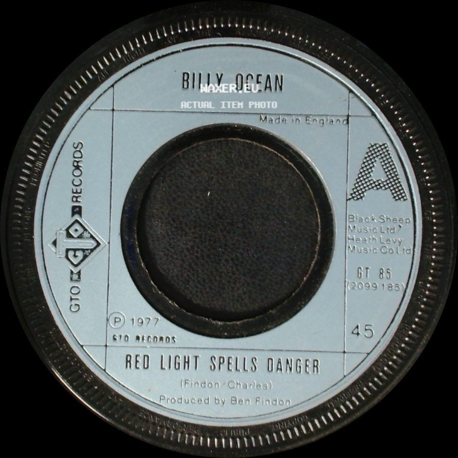 Billy Ocean - Red Light Spells Danger / Sweet Memories side A