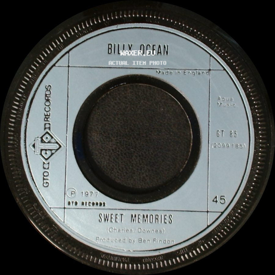 Billy Ocean - Red Light Spells Danger / Sweet Memories side B