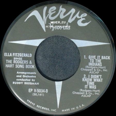 Ella Fitzgerald - The Rodgers & Hart Song Book / The Rodgers & Hart Song Book side A