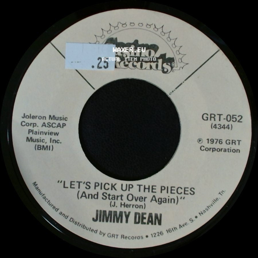 Jimmy Dean - Let's Pick Up The Pieces (And Start Over Again) / I.O.U. side A