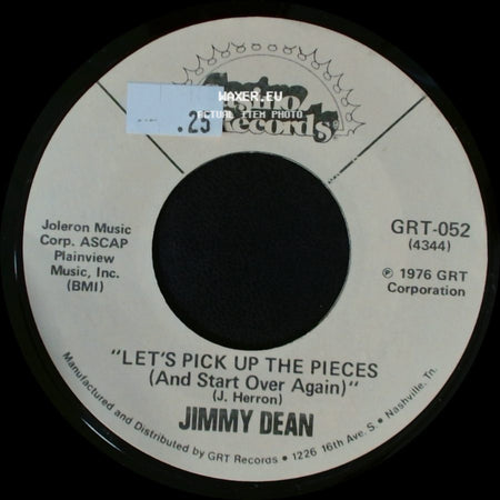 Jimmy Dean - Let's Pick Up The Pieces (And Start Over Again) / I.O.U. side A