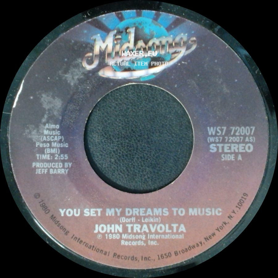 John Travolta - You Set My Dreams To Music / It Had To Be You side A