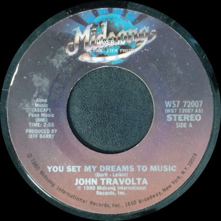 John Travolta - You Set My Dreams To Music / It Had To Be You side A