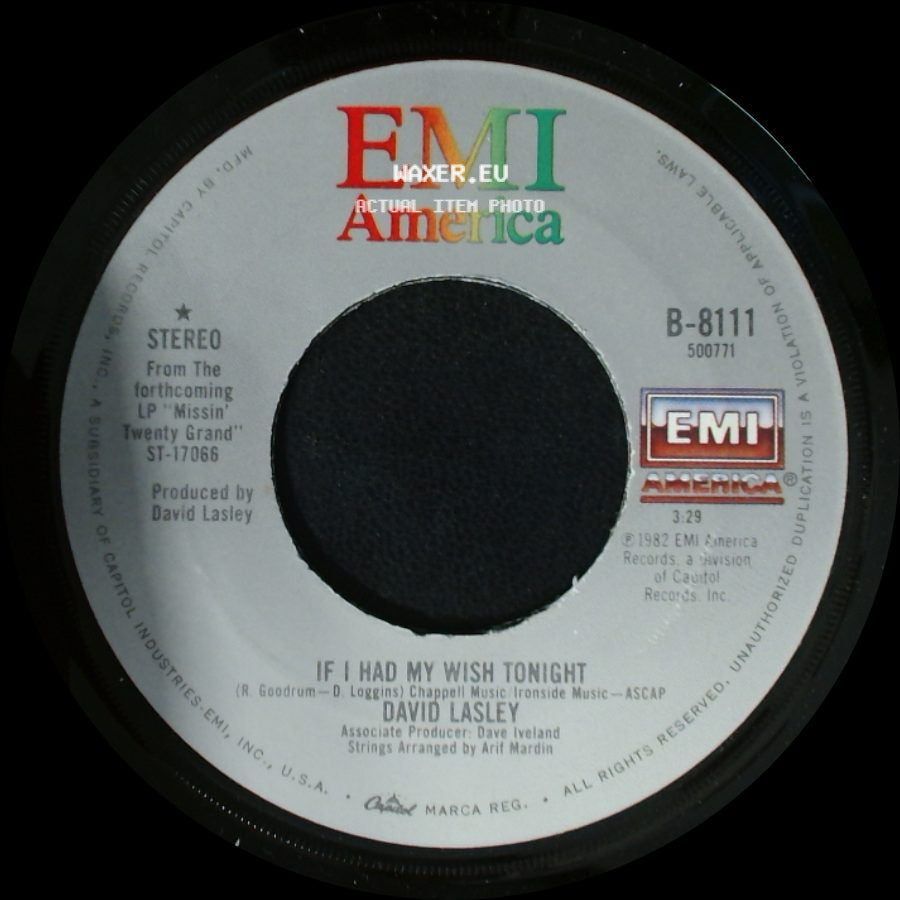 David Lasley - If I Had My Wish Tonight / There's Got To Be Somebody (Back On The Street Again) side A