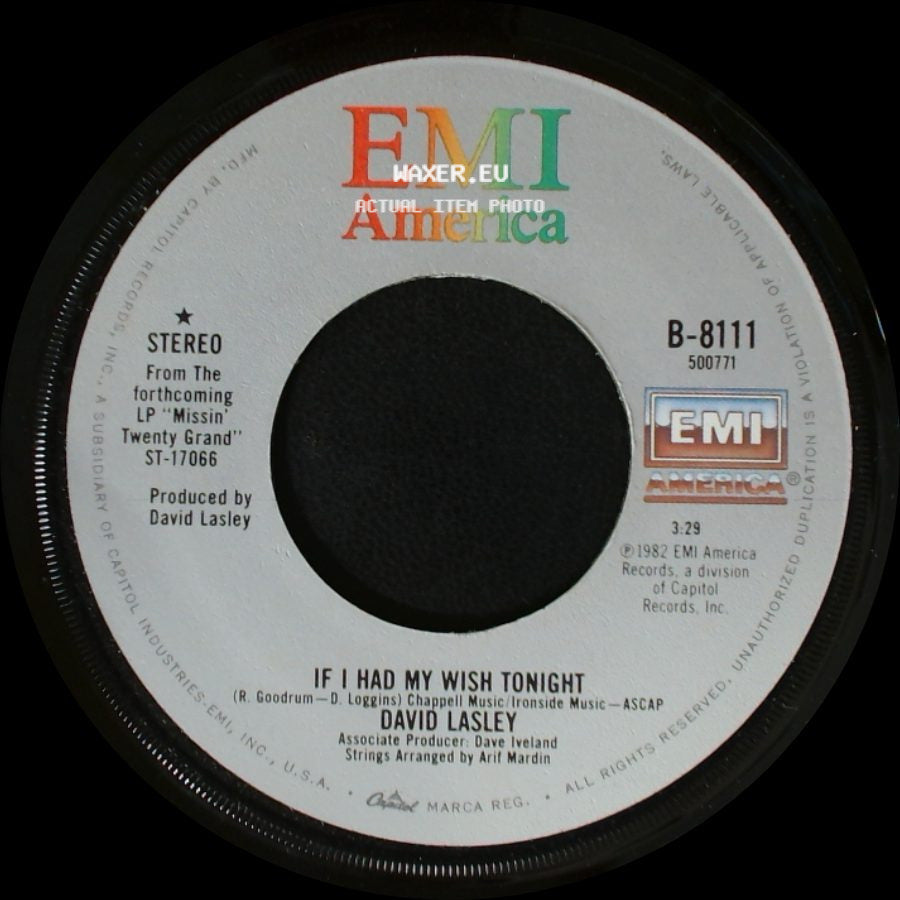 David Lasley - If I Had My Wish Tonight / There's Got To Be Somebody (Back On The Street Again) side A
