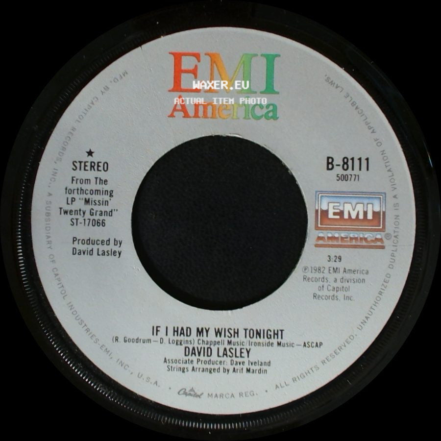 David Lasley - If I Had My Wish Tonight / There's Got To Be Somebody (Back On The Street Again) side A