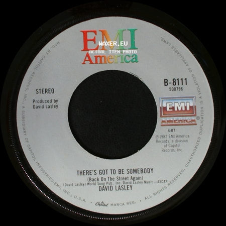 David Lasley - If I Had My Wish Tonight / There's Got To Be Somebody (Back On The Street Again) side B