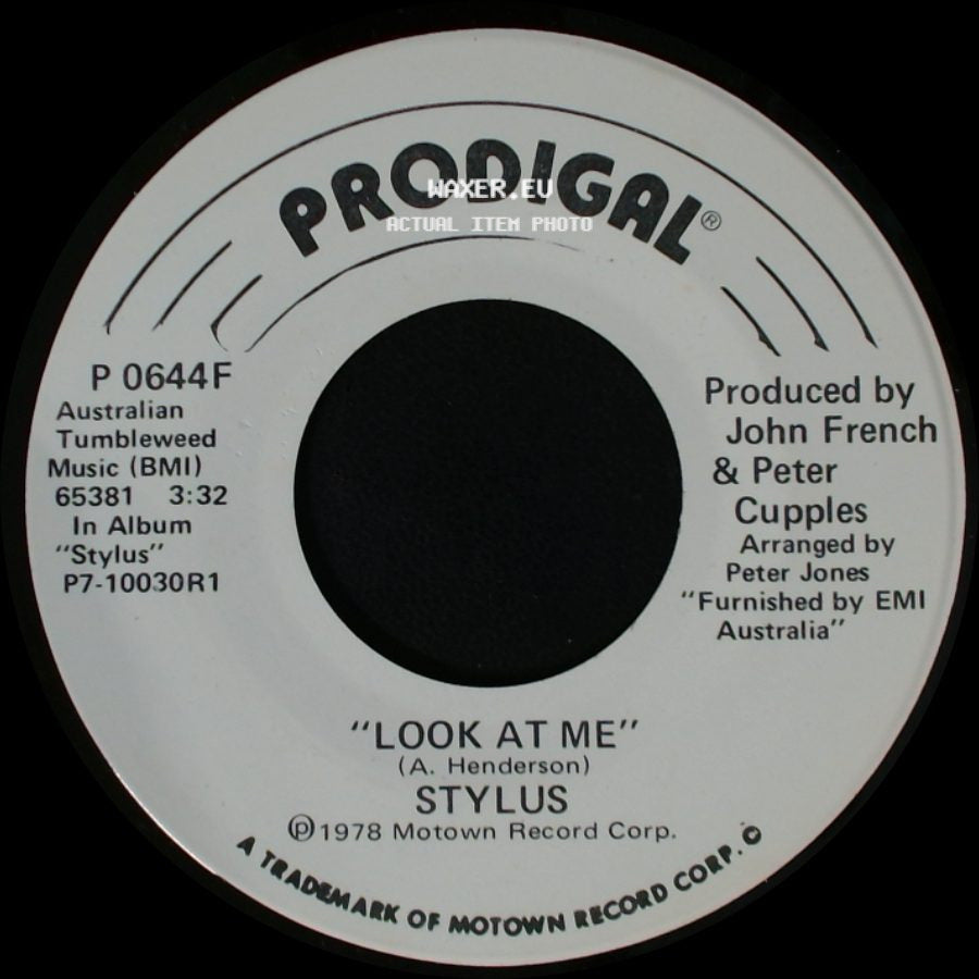 Stylus - Look At Me / Look At Me side A