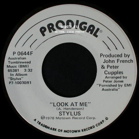 Stylus - Look At Me / Look At Me side A