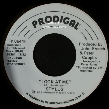 Stylus - Look At Me / Look At Me side A