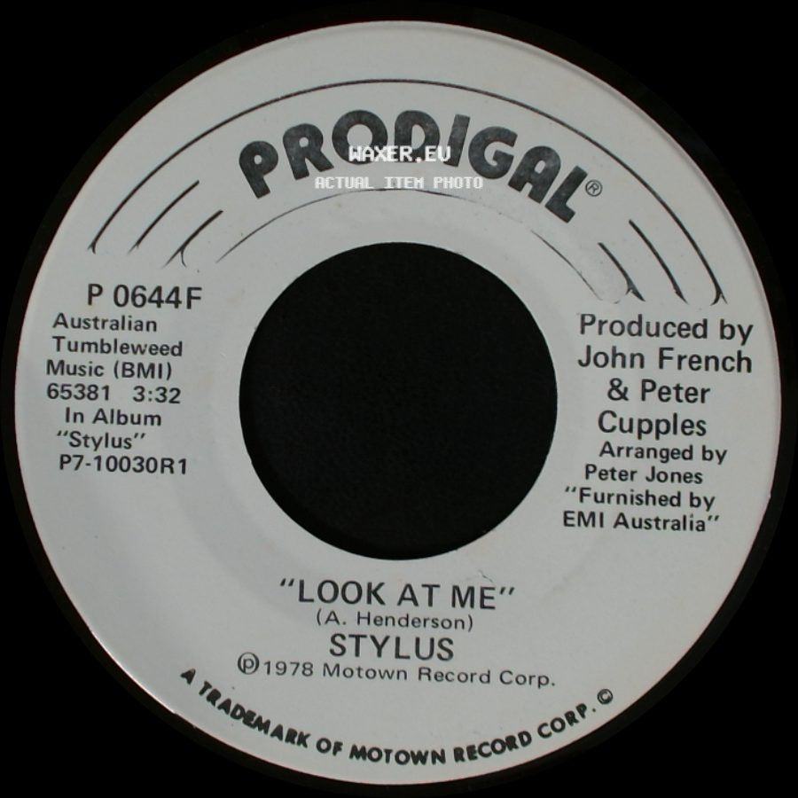 Stylus - Look At Me / Look At Me side B