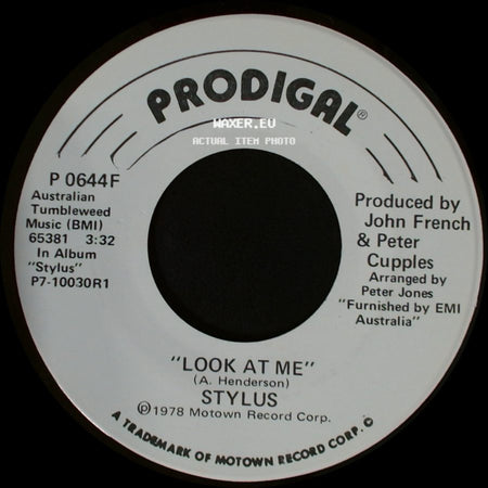 Stylus - Look At Me / Look At Me side A