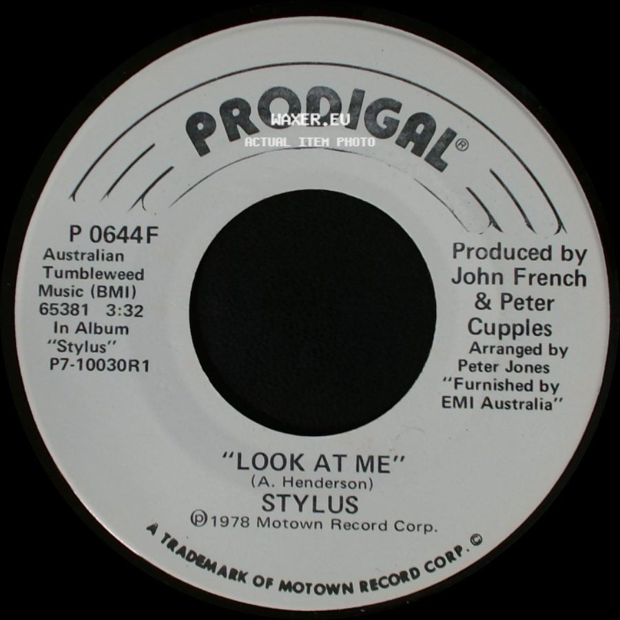 Stylus - Look At Me / Look At Me side B