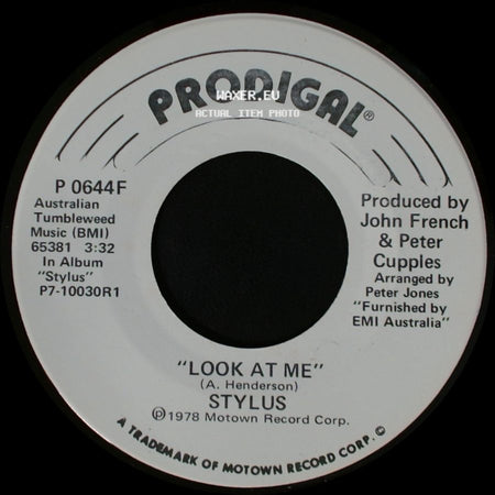 Stylus - Look At Me / Look At Me side B