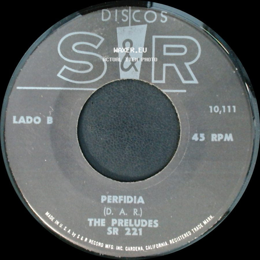The Preludes - Borrachera / Perfidia side B