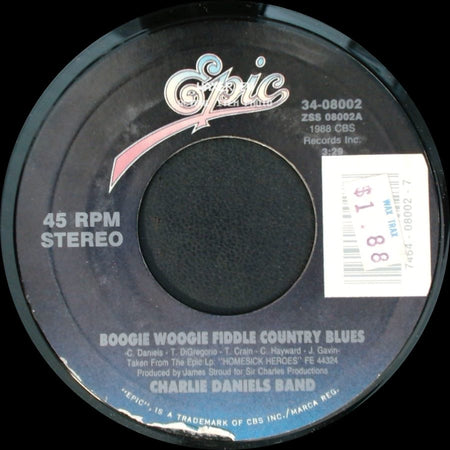 Charlie Daniels Band - Working Man You Got It All / Boogie Woogie Fiddle Country Blues side B