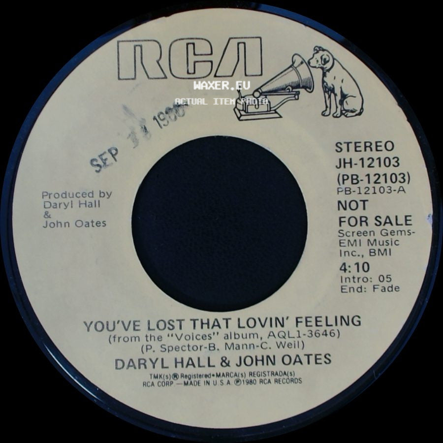 Daryl Hall & John Oates - You've Lost That Lovin' Feeling / You've Lost That Lovin' Feeling side B