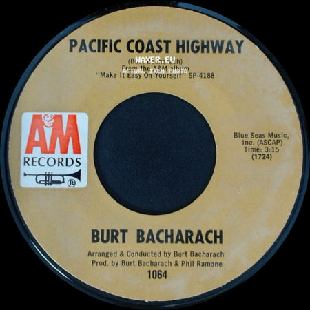 Burt Bacharach - Pacific Coast Highway / Pacific Coast Highway side A