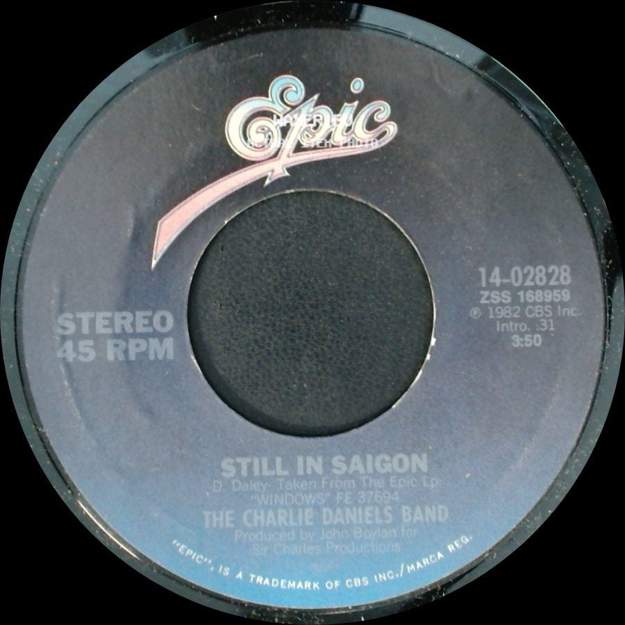 The Charlie Daniels Band - Blowing Along With The Wind / Still In Saigon side B