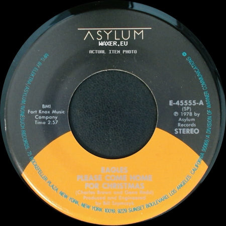 Eagles - Funky New Year / Please Come Home For Christmas side B