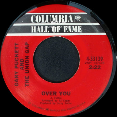 Gary Puckett And The Union Gap - Lady Willpower / Over You side B