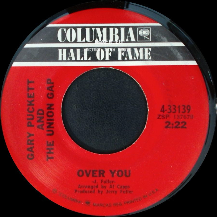 Gary Puckett And The Union Gap - Lady Willpower / Over You side B