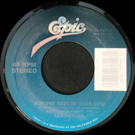 Les Taylor - I Gotta Mind To Go Crazy / For The Rest Of Your Life side B