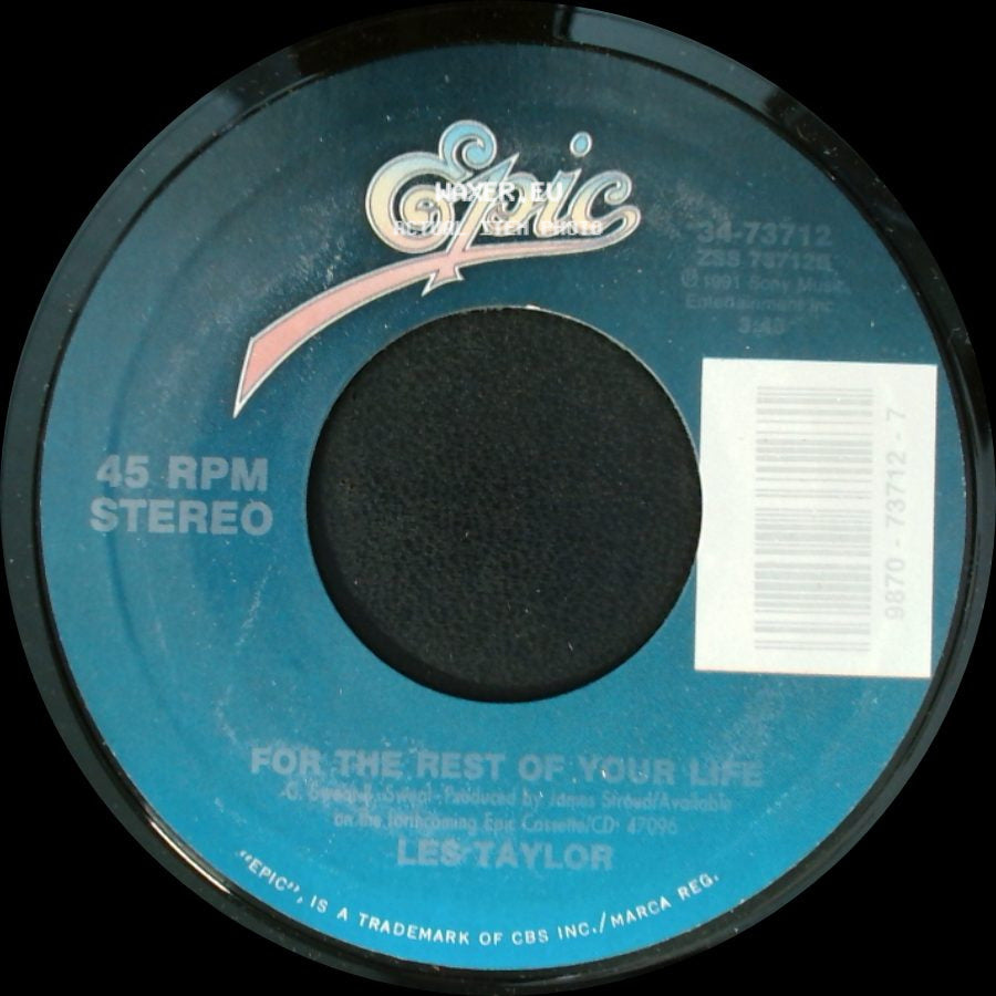 Les Taylor - For The Rest Of Your Life / I Gotta Mind To Go Crazy side A