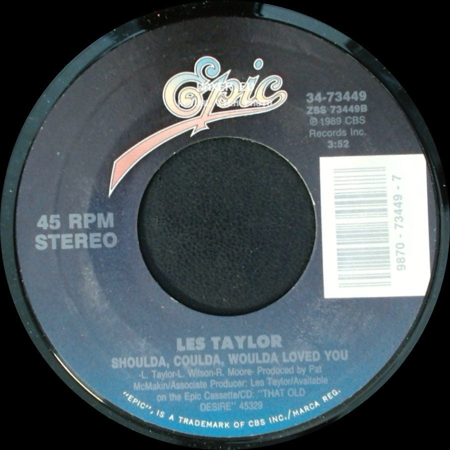 Les Taylor - Shoulda, Coulda, Woulda Loved You / Every Time I Think It's Over side A