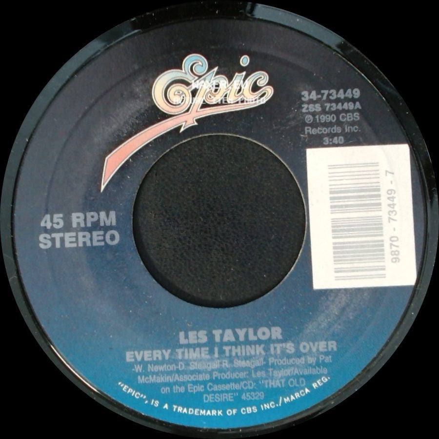 Les Taylor - Shoulda, Coulda, Woulda Loved You / Every Time I Think It's Over side B