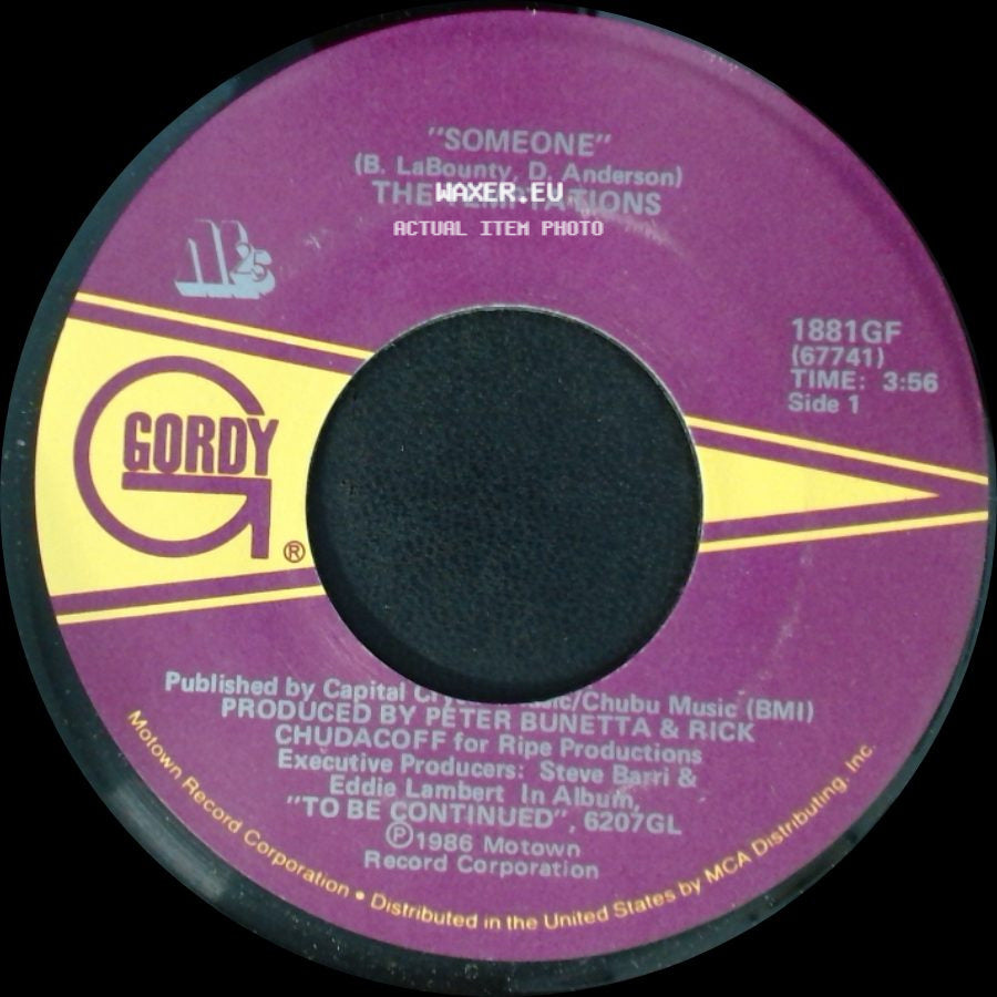 The Temptations - Someone / Love Me Right side A