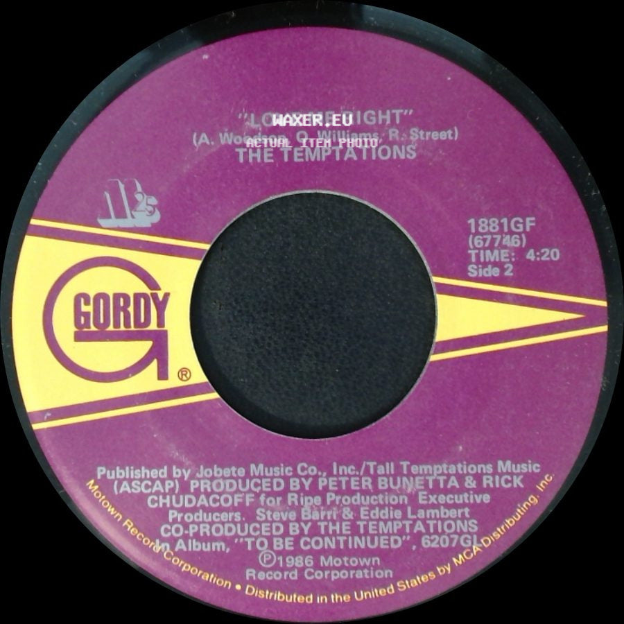 The Temptations - Someone / Love Me Right side B