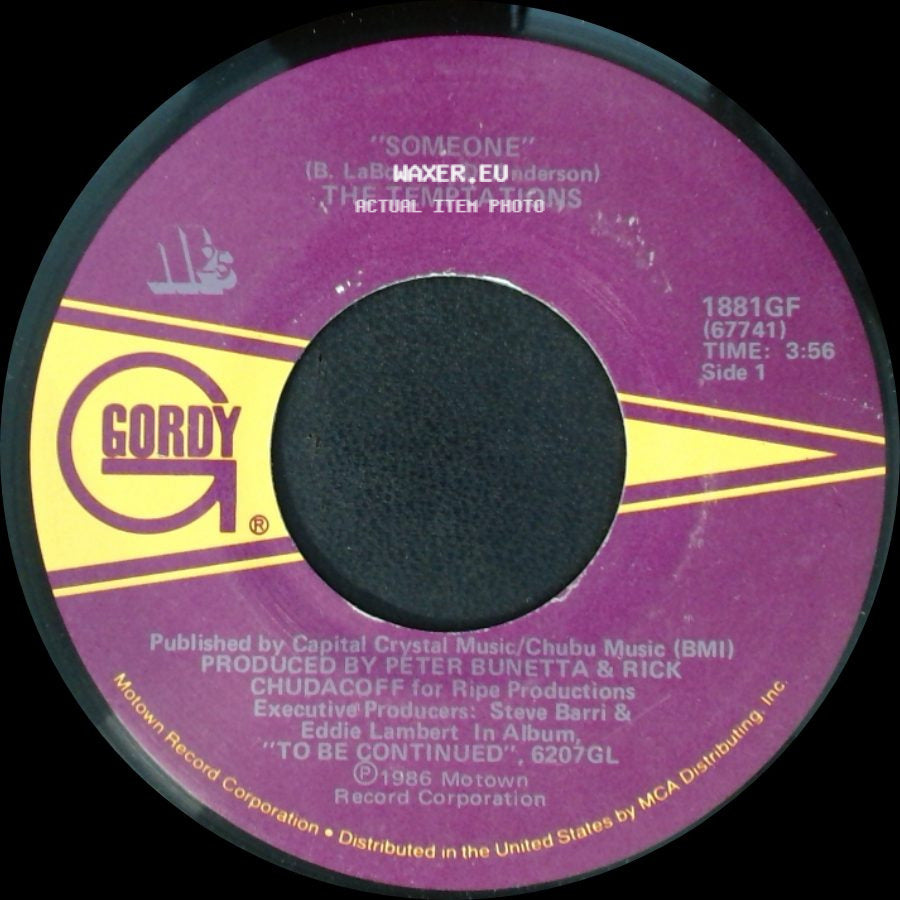 The Temptations - Someone / Love Me Right side A