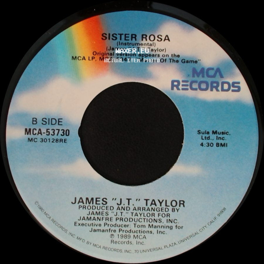 James "J.T." Taylor - Sister Rosa / Sister Rosa (Instrumental) side B