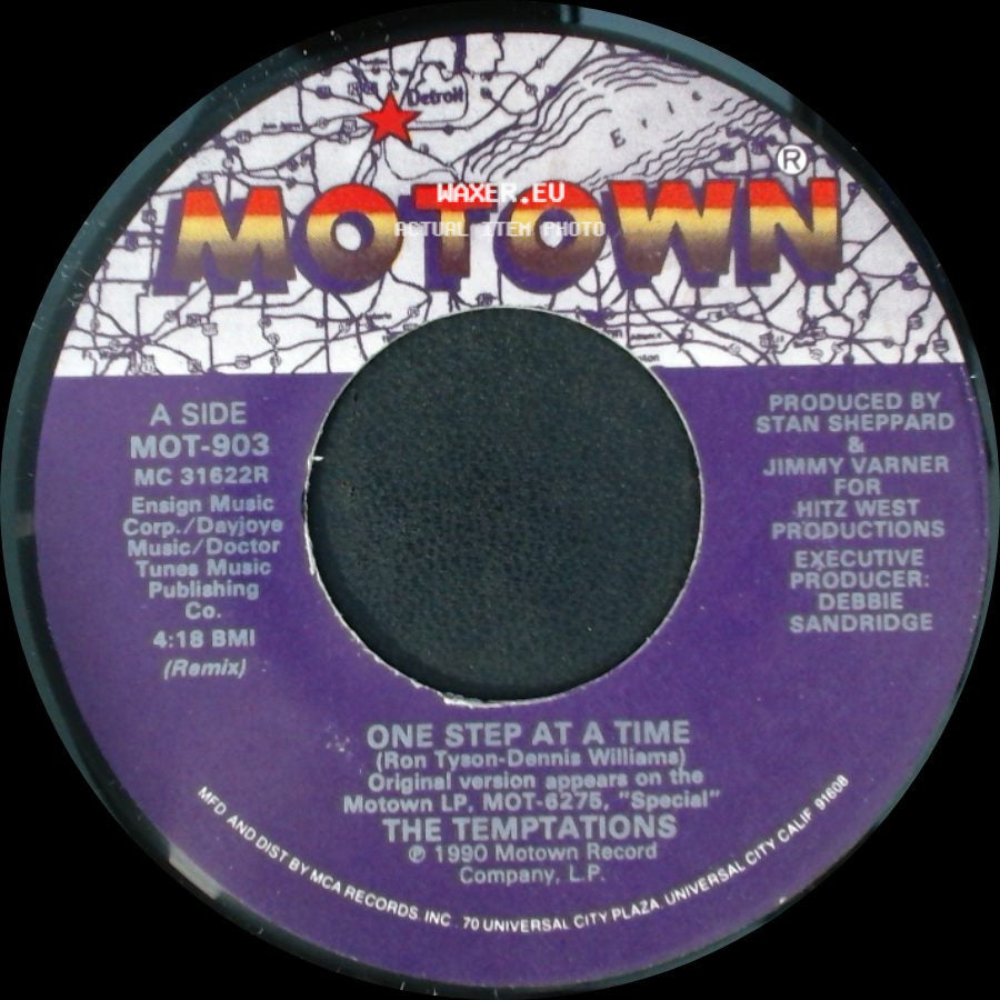 The Temptations - One Step At A Time / One Step At A Time (Instrumental) side A