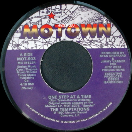 The Temptations - One Step At A Time / One Step At A Time (Instrumental) side A