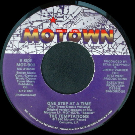 The Temptations - One Step At A Time / One Step At A Time (Instrumental) side B