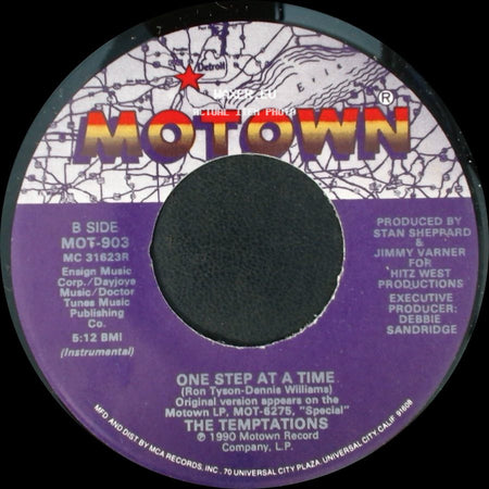 The Temptations - One Step At A Time / One Step At A Time side B