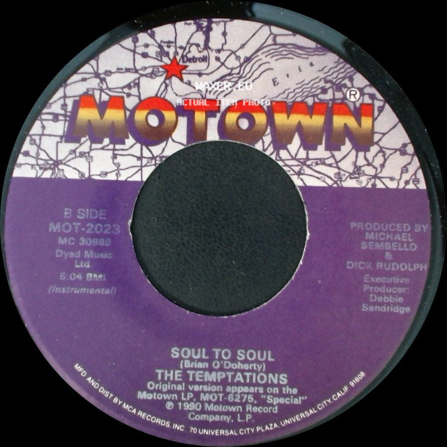 The Temptations - Soul To Soul / Soul To Soul side B