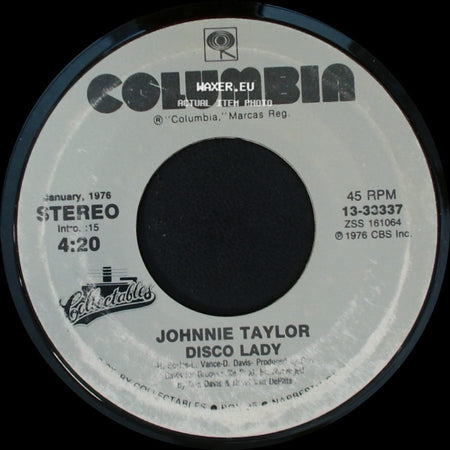 Johnnie Taylor - Disco Lady / Love Is Better In The A. M. (Part I) side A